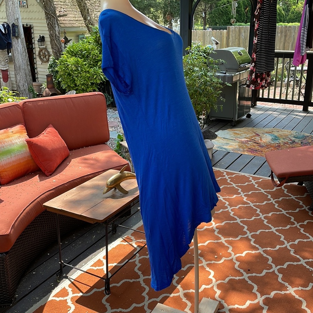AnM High/Low Dress, Medium, Blue - Picture 3 of 10